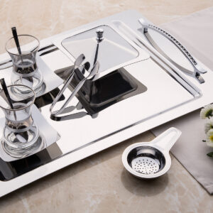 RANA MIRROR FINISH 2 TRAY SET